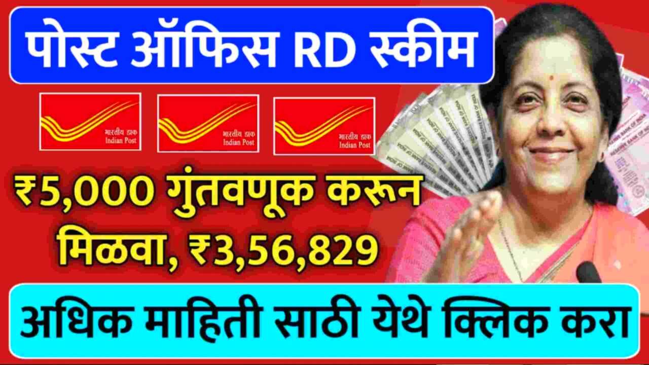 कर्मचाऱ्यांची लॉटरी! आठवा वेतन आयोग लवकरच लागू? पगारात होणार तब्बल ₹२१,००० ची थेट वाढ Post Office Recurring Deposit Scheme